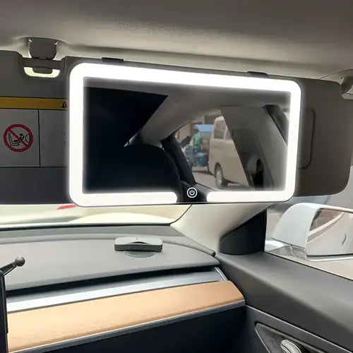 ESPEJO PARA CARRO DE MAQUILLAJE LUZ LED + ENVIO GRATIS
