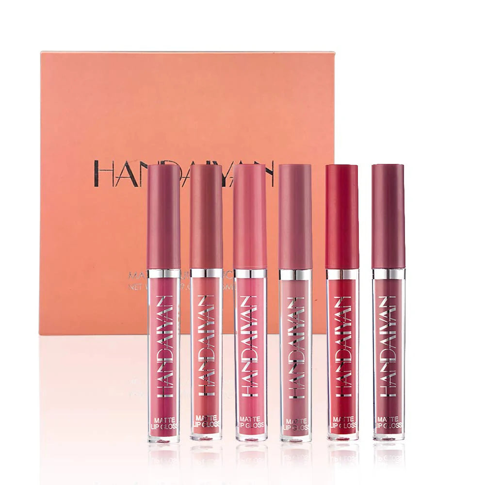 Pack de 6 Labiales Handaiyan – Tonos Intensos y Duraderos