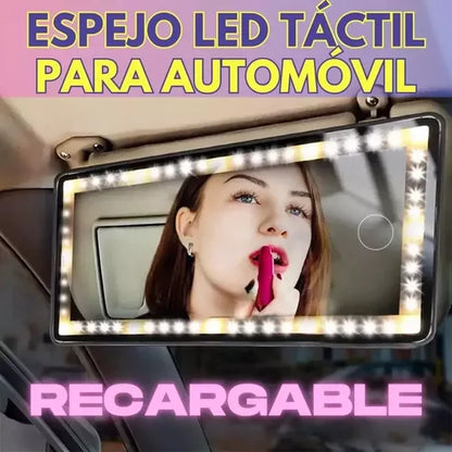 ESPEJO PARA CARRO DE MAQUILLAJE LUZ LED + ENVIO GRATIS